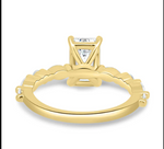 Load image into Gallery viewer, Emerald Solitaire with Accent Band

