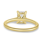 Load image into Gallery viewer, Emerald Solitaire with Hidden Halo and Cathedral Setting

